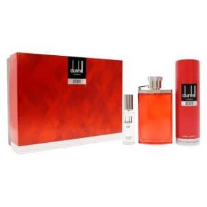 ست هدیه ۳ تکه مردانه دانهیل مدل Desire Red