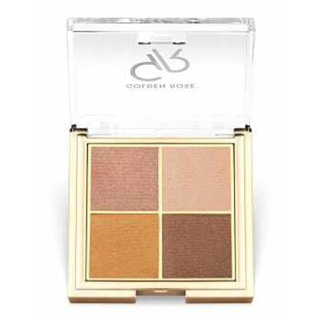 پالت سایه چشم گلدن رز مدل Quattro شماره 07 رنگ Bronze Vision