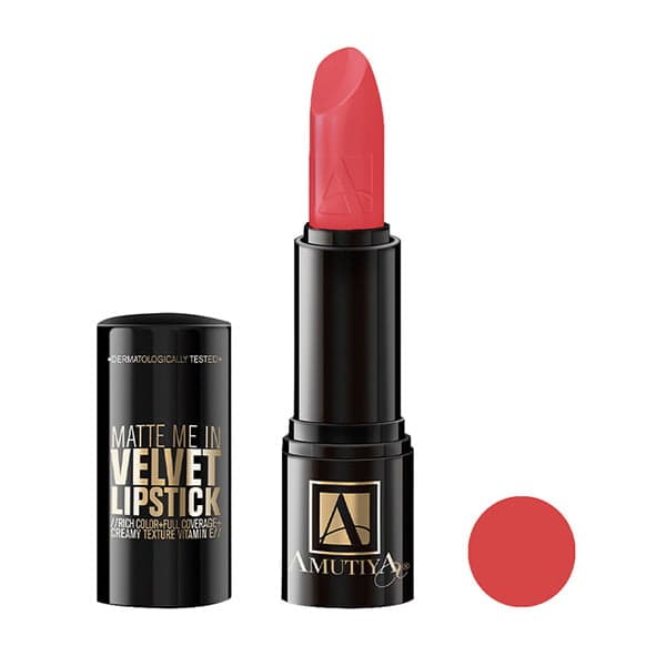 رژ لب جامد آموتیا مدل Velvet شماره 111 رژ لب جامد آموتیا مدل Velvet شماره 111