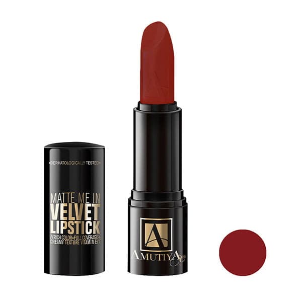رژ لب جامد آموتیا مدل Velvet شماره 116 رژ لب جامد آموتیا مدل Velvet شماره 116