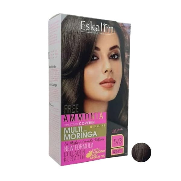 کیت رنگ مو اسکالیم سری collagen keratin شماره 5.3 حجم 100 میلی لیتر رنگ قهوه ای زیتونی روشن کیت رنگ مو اسکالیم سری collagen keratin شماره 5.3 حجم 100 میلی لیتر رنگ قهوه ای زیتونی روشن