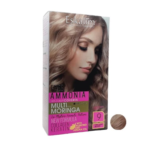 کیت رنگ مو اسکالیم سری collagen keratin شماره 9 حجم 100 میلی لیتر رنگ بلوند خیلی روشن کیت رنگ مو اسکالیم سری collagen keratin شماره 9 حجم 100 میلی لیتر رنگ بلوند خیلی روشن