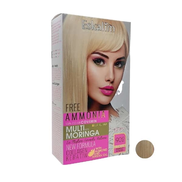 کیت رنگ مو اسکالیم سری collagen keratin شماره 902 حجم 100 میلی لیتر رنگ بلوند طلایی فانتزی کیت رنگ مو اسکالیم سری collagen keratin شماره 902 حجم 100 میلی لیتر رنگ بلوند طلایی فانتزی