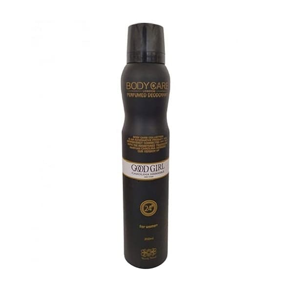 اسپری خوشبو کننده بدن زنانه بادی کر مدل GOOD GIRL حجم 200 میلی لیتر اسپری خوشبو کننده بدن زنانه بادی کر مدل GOOD GIRL حجم 200 میلی لیتر