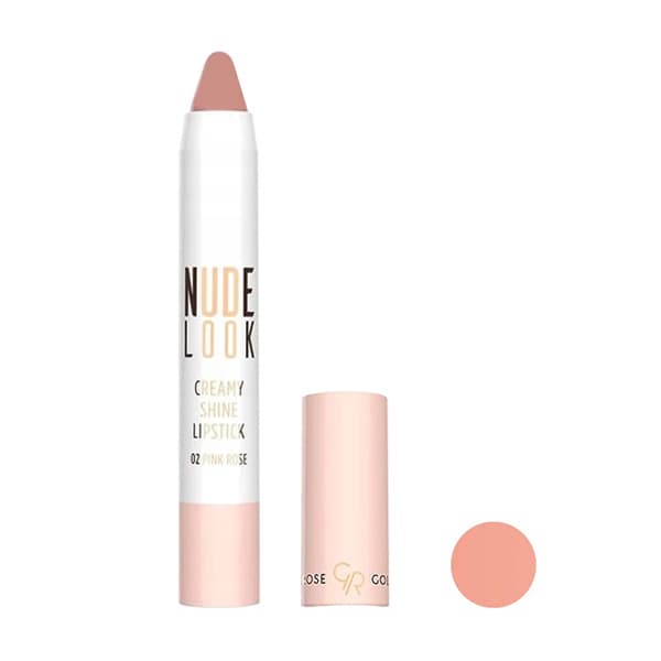 رژ مدادي شاين nude look گلدن رز 01 رژ مدادي شاين nude look گلدن رز 01