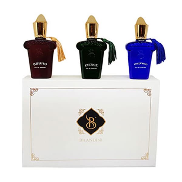 ست هدیه عطر مردانه برندینی Brandini مدل Fierce, Mephisto, Bruno بسته 3 عددی ست هدیه عطر مردانه برندینی Brandini مدل Fierce, Mephisto, Bruno بسته 3 عددی
