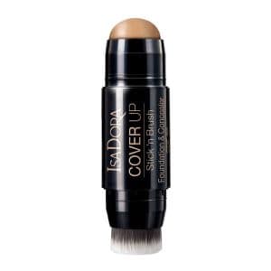 کرمپودر و کانسیلر استیکی ایزادورا مدل Cover Up Stick’n Brush شماره 03 Cool Beige با SPF 30